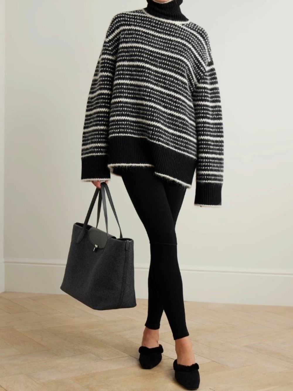 TOTEME Wool-Blend Alpaca Turtleneck Sweater | Size M | NWOT | $840 Retail